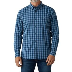 Nautica classic fit button down Blue plaid Classic fit Men’s M Preppy